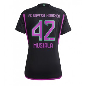 Bayern Munich Jamal Musiala #42 Udebanetrøje Dame 2023-24 Kort ærmer